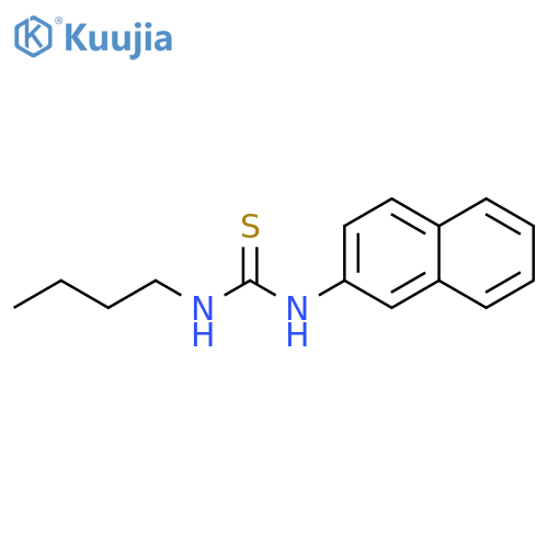 Thiourea, N-butyl-N'-2-naphthalenyl- structure