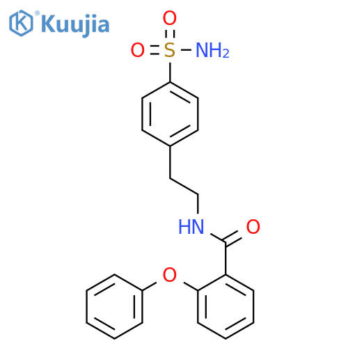 2-phenoxy-N-[2-(4-sulfamoylphenyl)ethyl]benzamide structure