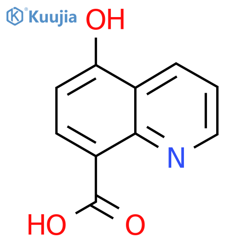 8-Quinolinecarboxylic acid, 5-hydroxy- structure