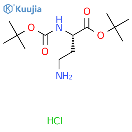 Boc-L-dab-otBu Hydrochloride structure