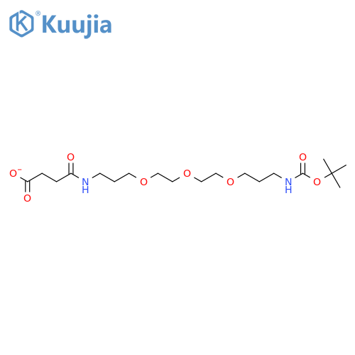 6,9,12-Trioxa-2,16-diazaeicosanedioic acid, 17-oxo-,1-(1,1-dimethylethyl) ester structure