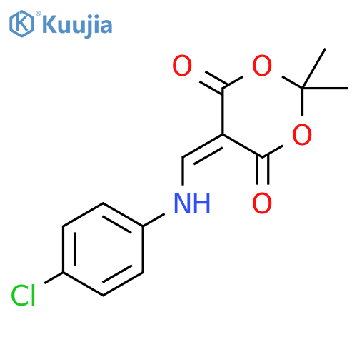5-(4-Chloro-phenylamino)-methylene-2,2-dimethyl-1,3dioxane-4,6-dione structure