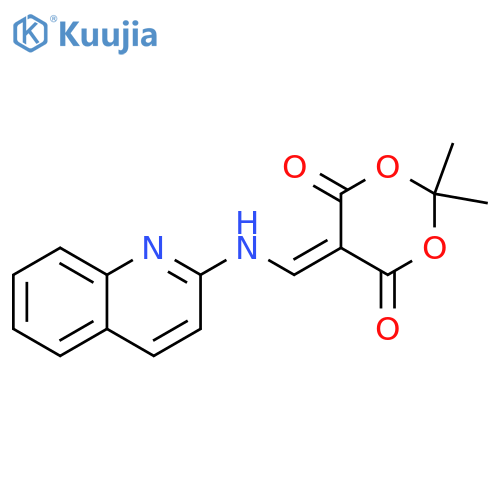 1,3-Dioxane-4,6-dione, 2,2-dimethyl-5-[(2-quinolinylamino)methylene]- structure