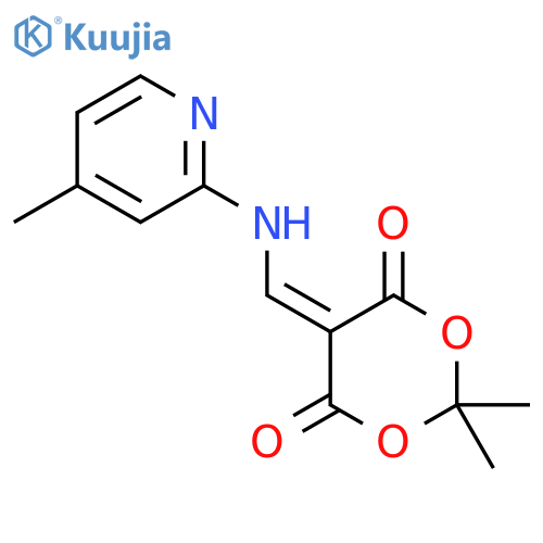 2,2-dimethyl-5-{[(4-methylpyridin-2-yl)amino]methylidene}-1,3-dioxane-4,6-dione structure