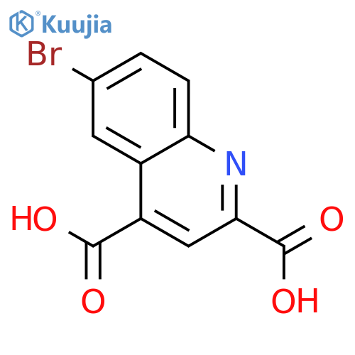 6-Bromoquinoline-2,4-dicarboxylic acid structure