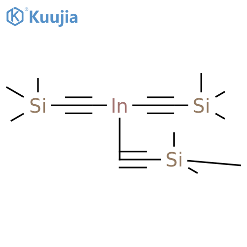 Indium, tris[(trimethylsilyl)ethynyl]- structure
