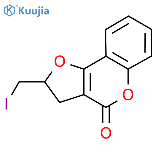 2-iodomethyl-2,3-dihydro-4H-furo[3,2-c]chromen-4-one structure