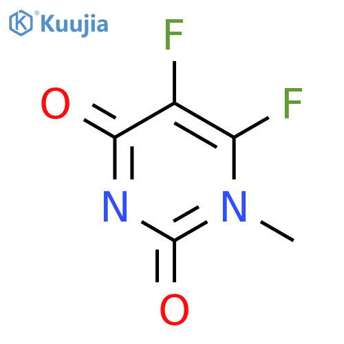 2,4(1H,3H)-Pyrimidinedione,5,6-difluoro-1-methyl- structure
