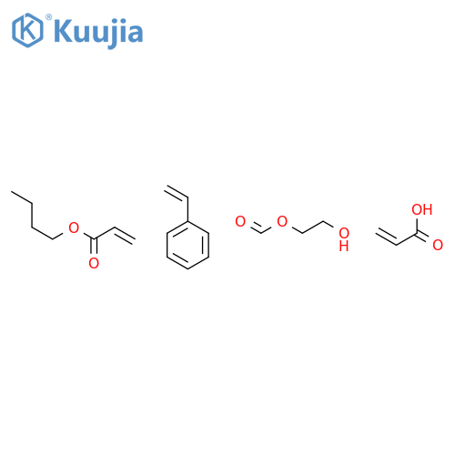 2-Propenoic acid, polymer with butyl 2-propenoate, ethenylbenzene and 2-hydroxyethyl 2-propenoate structure