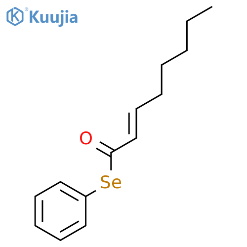 2-Octeneselenoic acid, Se-phenyl ester, (2E)- structure