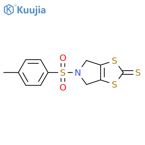 4,6-dihydro-N-tosyl-(1,3)-dithiolo[4,5-c]pyrrole-2-thione structure