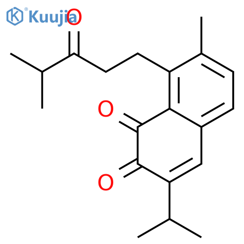 3-Isopropyl-7-methyl-8-(4-methyl-3-oxopentyl)-1,2-naphthalenedione structure