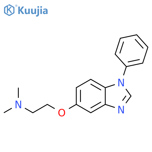 Ethanamine, N,N-dimethyl-2-[(1-phenyl-1H-benzimidazol-5-yl)oxy]- structure