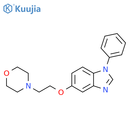 1H-Benzimidazole, 5-[2-(4-morpholinyl)ethoxy]-1-phenyl- structure