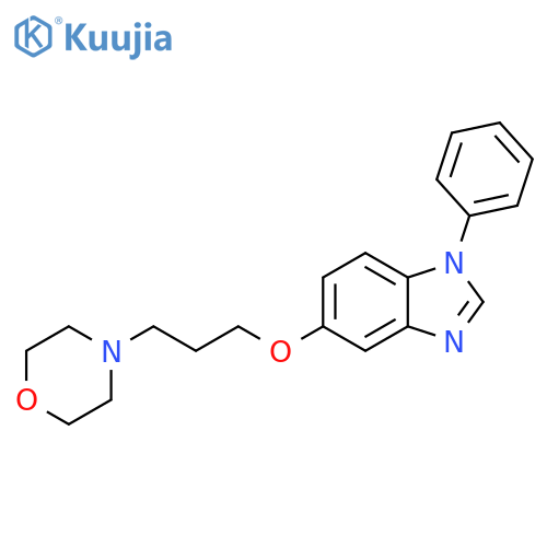 1H-Benzimidazole, 5-[3-(4-morpholinyl)propoxy]-1-phenyl- structure