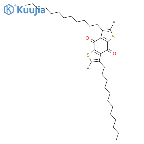Poly(3,7-didodecyl-4,8-dihydro-4,8-dioxobenzo[1,2-b:4,5-b']dithiophene-2,6-diyl) structure