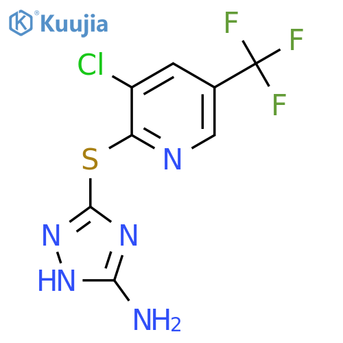 3-{3-Chloro-5-(trifluoromethyl)-2-pyridinyl-sulfanyl}-1H-1,2,4-triazol-5-amine structure