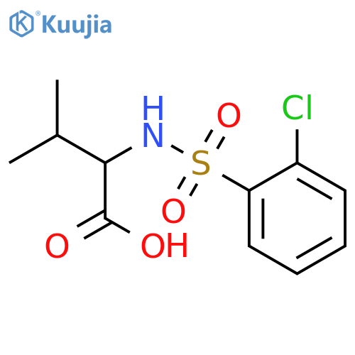 2-{(2-Chlorophenyl)sulfonylamino}-3-methylbutanoic Acid structure