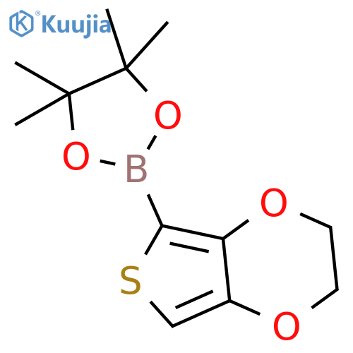 4,4,5,5-tetramethyl-2-{2H,3H-thieno[3,4-b][1,4]dioxin-5-yl}-1,3,2-dioxaborolane structure
