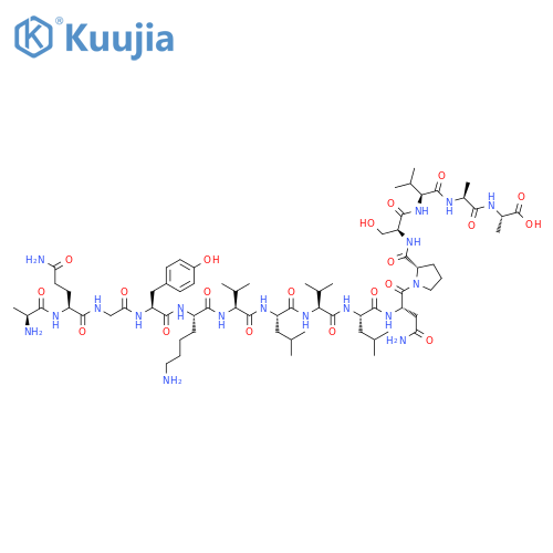 L-Alanine,L-alanyl-L-glutaminylglycyl-L-tyrosyl-L-lysyl-L-valyl-L-leucyl-L-valyl-L-leucyl-L-asparaginyl-L-prolyl-L-seryl-L-valyl-L-alanyl- structure
