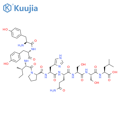 L-Leucine,L-tyrosyl-L-tyrosyl-L-isoleucyl-L-prolyl-L-histidyl-L-glutaminyl-L-seryl-L-seryl- structure