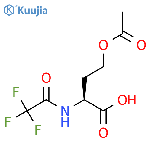 (2S)-4-(acetyloxy)-2-(2,2,2-trifluoroacetamido)butanoic acid structure