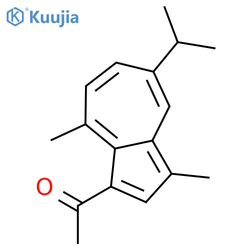 Ethanone, 1-[3,8-dimethyl-5-(1-methylethyl)-1-azulenyl]- structure