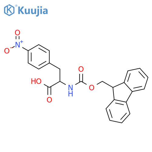 Phenylalanine,N-[(9H-fluoren-9-ylmethoxy)carbonyl]-4-nitro- structure