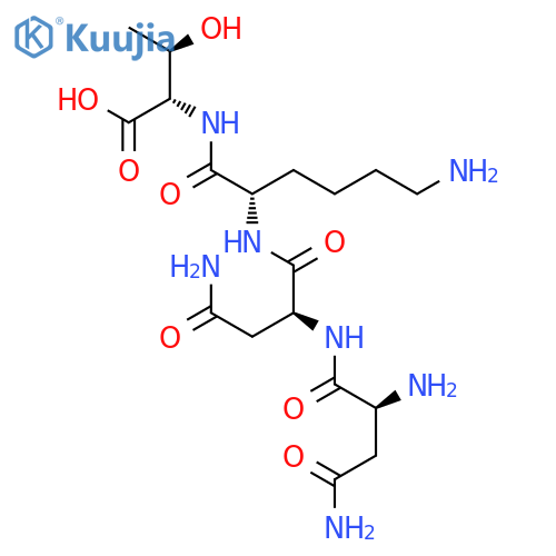 L-Threonine, L-asparaginyl-L-asparaginyl-L-lysyl- structure