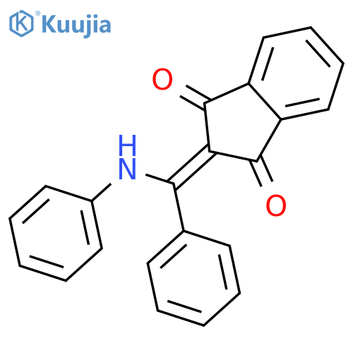 1H-Indene-1,3(2H)-dione,2-[phenyl(phenylamino)methylene]- structure