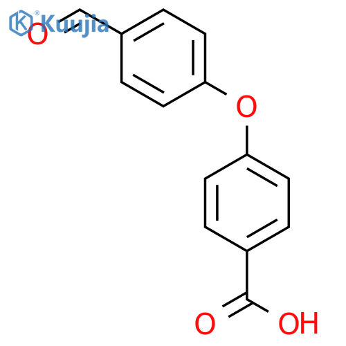 Benzoic acid,4-(4-formylphenoxy)- structure