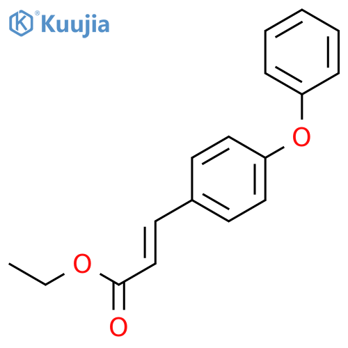 2-Propenoic acid, 3-(4-phenoxyphenyl)-, ethyl ester structure