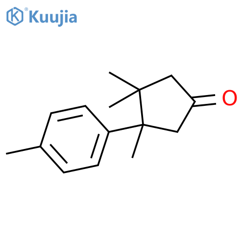 Cyclopentanone, 3,3,4-trimethyl-4-(4-methylphenyl)- structure