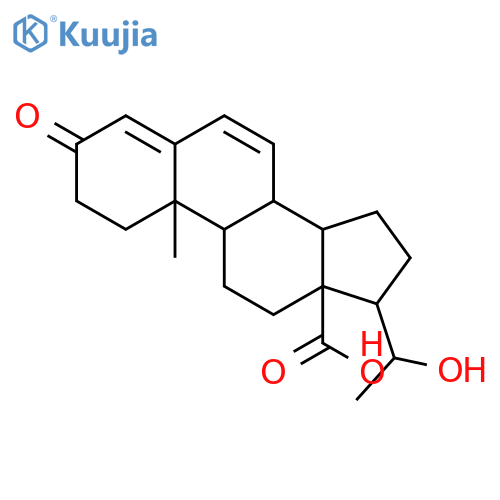 6,7-Didehydro-(20S)-20-Hydroxy-3-oxopregn-4-en-18-oic acid structure