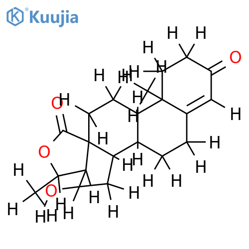 3-Keto-16alpha-hydroxy-4-pregnen-18,20S-olid structure