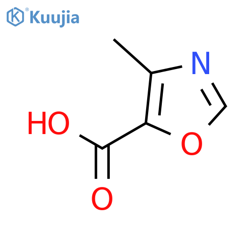 4-methyl-1,3-oxazole-5-carboxylic acid structure