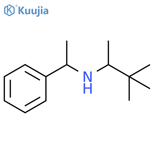 (3,3-dimethylbutan-2-yl)(1-phenylethyl)amine structure