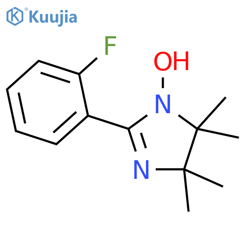 1H-Imidazol-1-yloxy, 2-(2-fluorophenyl)-4,5-dihydro-4,4,5,5-tetramethyl- structure