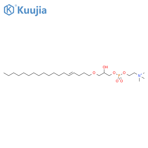 1-O-Alkylglycero-3-phosphocholines; 1-(4Z-Octadecenyl)glycero-3-phosphocholine structure