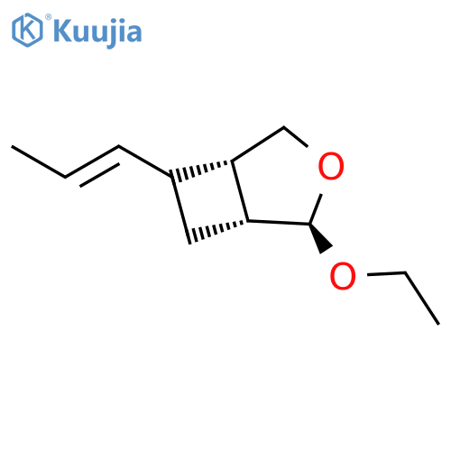 3-Oxabicyclo[3.2.0]heptane, 2-ethoxy-6-(1-propenyl)-, (1R,2R,5S)-rel- structure