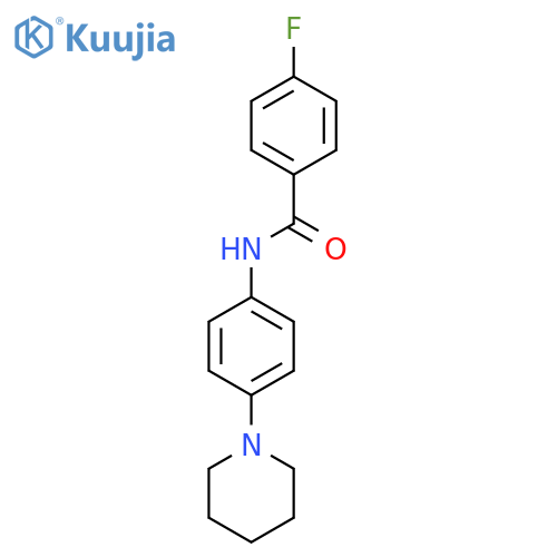 4-Fluoro-N-(4-piperidinophenyl)benzenecarboxamide structure