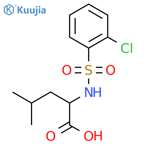 2-{(2-Chlorophenyl)sulfonylamino}-4-methylpentanoic Acid structure