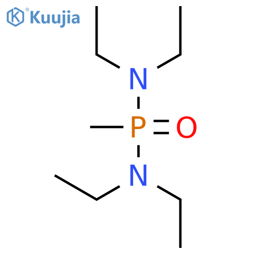 Phosphonic diamide, N,N,N',N'-tetraethyl-P-methyl- structure