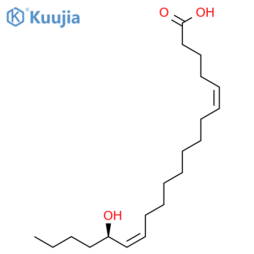5,14-EICOSADIENOIC ACID, 16-HYDROXY-, (5Z,14Z,16R)- structure