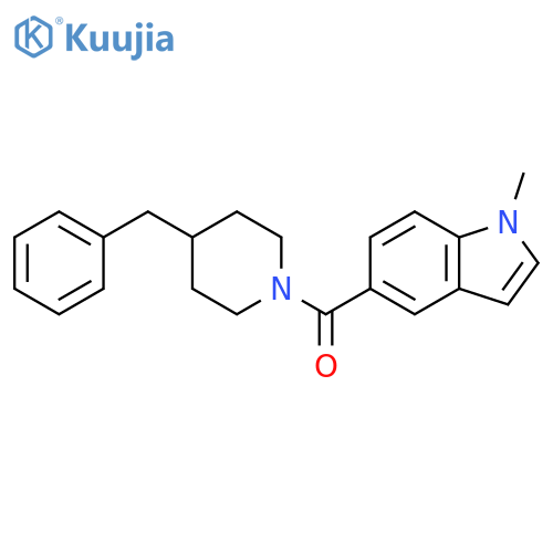 Piperidine, 1-[(1-methyl-1H-indol-5-yl)carbonyl]-4-(phenylmethyl)- structure