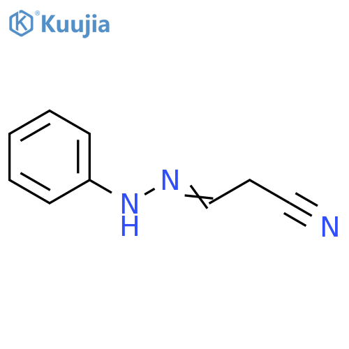 Propanenitrile, 3-(2-phenylhydrazinylidene)- structure