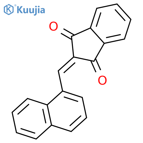 2-(1-Naphthylmethylene)-1H-indene-1,3(2H)-dione structure