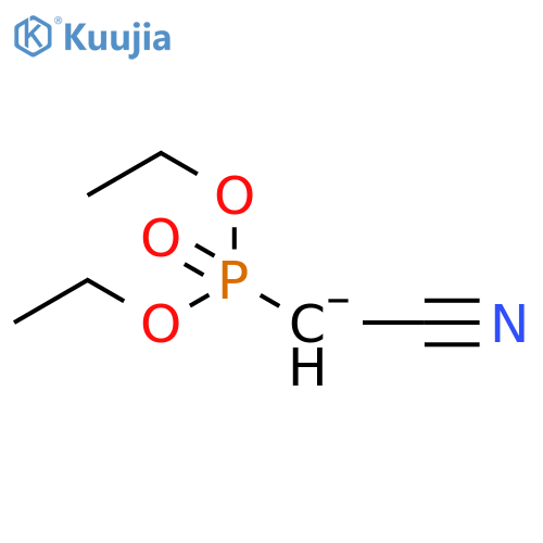 Phosphonic acid, (cyanomethyl)-, diethyl ester, ion(1-) structure