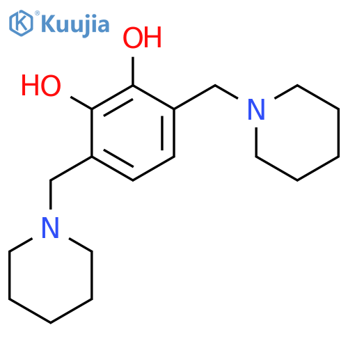1,2-Benzenediol,3,6-bis(1-piperidinylmethyl)- structure
