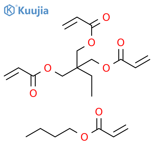 2-Propenoicacid,butylester,polymerwith2-ethyl-2-[[(1-oxo-2-propenyl)oxy]methyl]-1,3-propanediyldi-2-propenoate structure